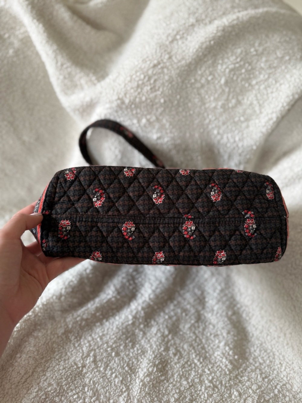 Y2K Vintage Vera Bradley Toggle Tote Bag Brown Houndstooth pre 2006 - Picture 7 of 7